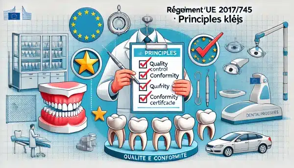 Prothèses Dentaires : Transparence Renforcée par le Règlement 2017/745 4 Prothésiste dentaire vérifiant la qualité d’une prothèse dentaire.