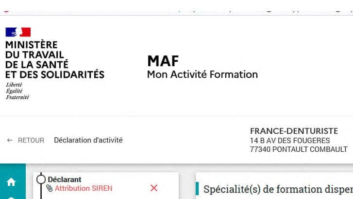Formation de denturiste en France : Réponses aux fausses accusations d'illégalité 3 ministère du travail de la santé et des solidarités activité