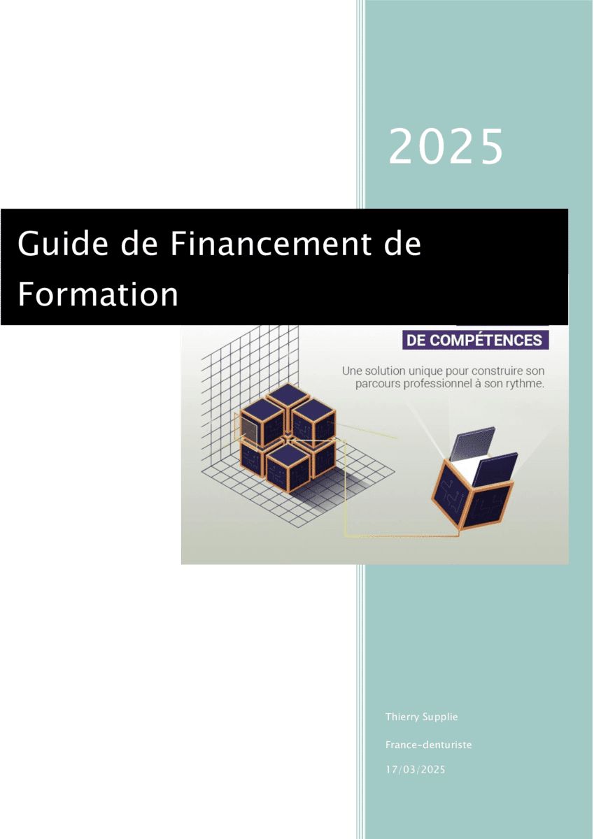 Financement de formation professionnel 1 Guide de financement de la formation en denturologie